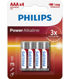 Батарейка AAA Philips LR03P4B/51 (4 штук)