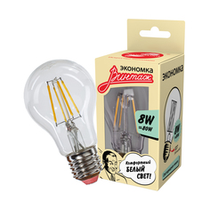 Лампочка Экономка E27 A60 8W 160-260V 860Lm 4500K EcoLEDFL8WA60E2745