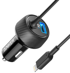 Зарядное устройство Anker PowerDrive 2 Elite with Lightning Connector Black A2214H11