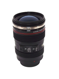 Кружка Эврика Стакан в виде объектива от фотоаппарата 5 Blue Lens