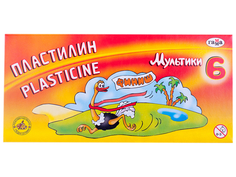 Набор для лепки Гамма Пластилин Мультики 6 цветов 120g 280015/281015 Gamma