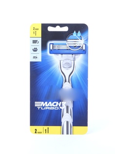 Бритва Gillette Mach3 Turbo с 2 сменными кассетами 81428407