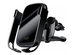 Зарядное устройство Baseus Rock-Solid Electric Holder Wireless Charger Black WXHW01-01