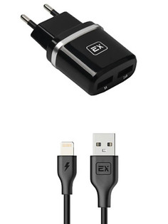 Зарядное устройство Exployd Classic 3.4A 2хUSB Black EX-Z-604