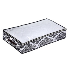 Аксессуар Кофр для хранения вещей Доляна Вензель 80x45x15cm White-Black 1159133