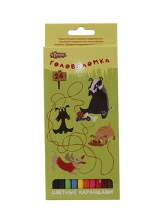 Карандаши цветные №1 School Головоломка 24 цвета 656551