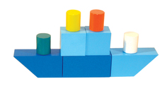 Кубики Alatoys Городок, окрашенный 23 дет. К1601