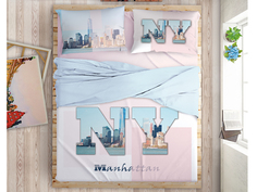 Постельное белье LOVE ME Manhattan Dreams Комплект Евро Перкаль 198972