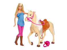 Кукла Mattel Barbie и лошадь FXH13
