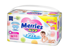 Подгузники Merries трусики M (6-11 кг) 33 шт
