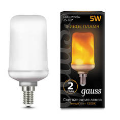Лампочка Gauss Corn Flame E27 5W T65 1500K 157402105