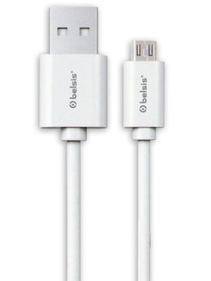 Аксессуар Belsis USB 2.0 A - MicroUSB 95cm White BS3013