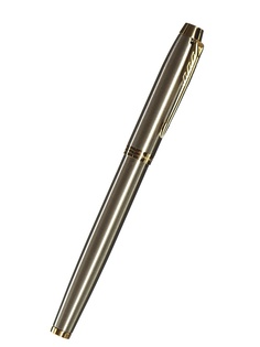 Ручка перьевая Parker IM Brushed 0.8mm корпус Metal GT, стержень Blue 1931649