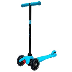 Самокат Y-Scoo mini Shine A-5 Blue со светящими колесами