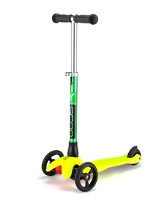 Самокат Y-Scoo Mini Glam Metallic RT Lime