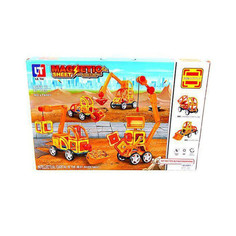 Конструктор Shantou Gepai / Наша игрушка Магнитный Строительная техника 87 дет. LT6001