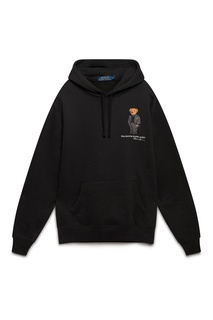 Черное худи с вышивкой Polo Ralph Lauren