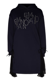 Синее платье с логотипом Ermanno Ermanno Scervino