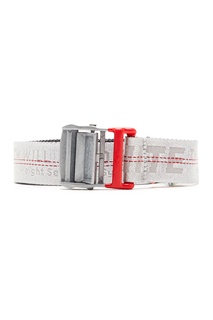Серебристый ремень из текстиля Off White