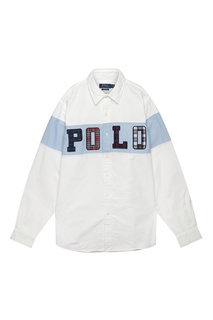 Белая рубашка с логотипом Polo Ralph Lauren