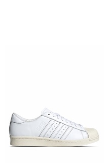 Белые кеды с фактурной отделкой Adidas