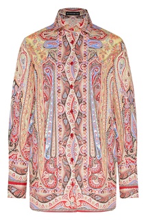 Хлопковая рубашка с узорами Etro