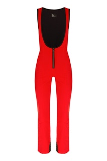 Черно-красный лыжный комбинезон без рукавов Moncler