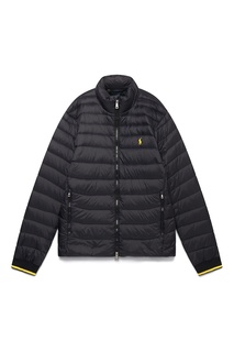 Черная куртка с яркой окантовкой Polo Ralph Lauren