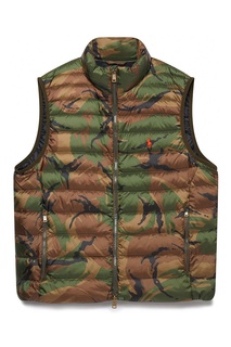 Стеганый жилет защитной расцветки Polo Ralph Lauren