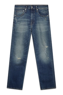 Синие джинсы с потертостями Calvin Klein Jeans