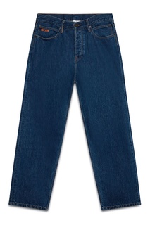 Синие джинсы с вышивкой Calvin Klein