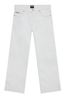 Белые джинсы с контрастными швами Versace Jeans