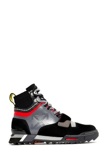 Высокие черные кроссовки Off White