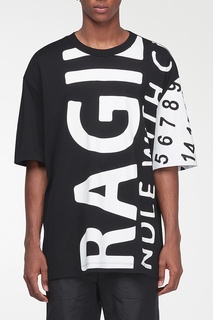 Футболка с контрастными надписями Maison Margiela