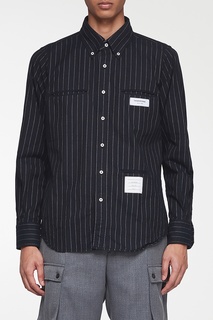 Рубашка с отделкой в полоску Thom Browne