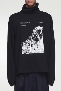 Черный свитер с принтами Off White