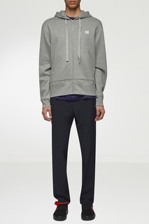 Серое худи на молнии Acne Studios