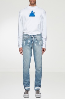 Джинсы с отделкой Off White