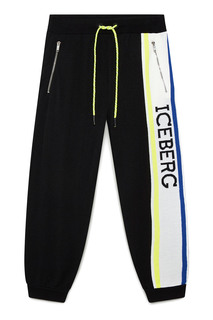 Черные брюки с логотипом Iceberg