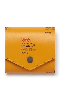 Желтый кожаный кошелек Off White