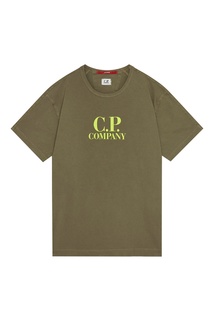 Футболка цвета хаки C.P. Company