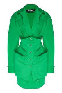 Зеленое платье-пиджак Murano Jacquemus