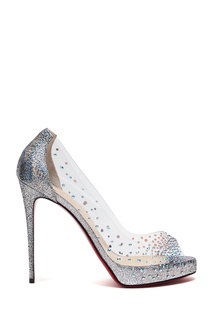 Комбинированные туфли Very Strass PVC 120 Christian Louboutin