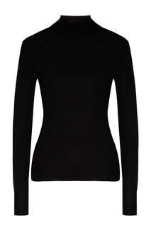 Черный шерстяной свитер Alberta Ferretti