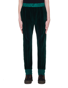 Зеленые бархатные брюки Haider Ackermann