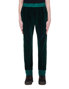 Зеленые бархатные брюки Haider Ackermann