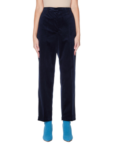 Темно-синие бархатные брюки Golden Goose