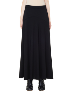 Черная шерстяная юбка The Row