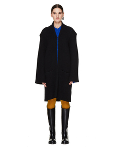 Черный кардиган из ангорской шерсти Haider Ackermann
