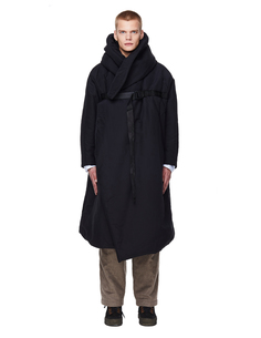 Черная утепленная парка из хлопка Julius